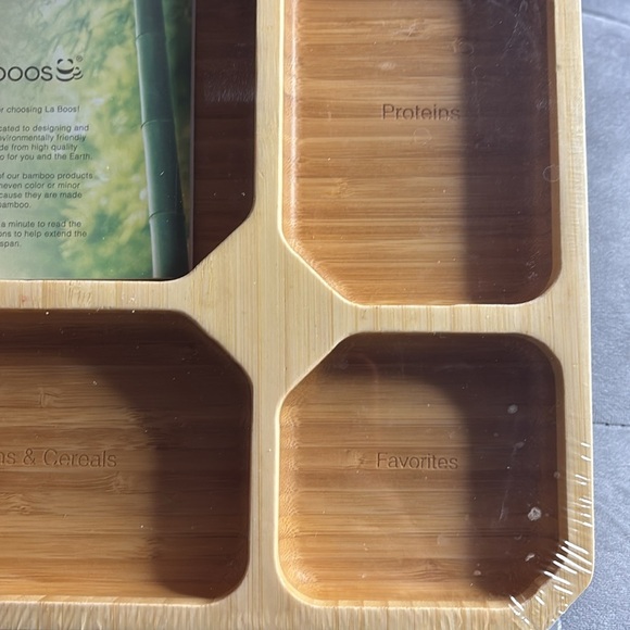 La-Boos Bamboo Organizer Tray for kids NWOT - Picture 5 of 8